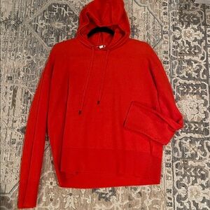 Red Hooded Sweater